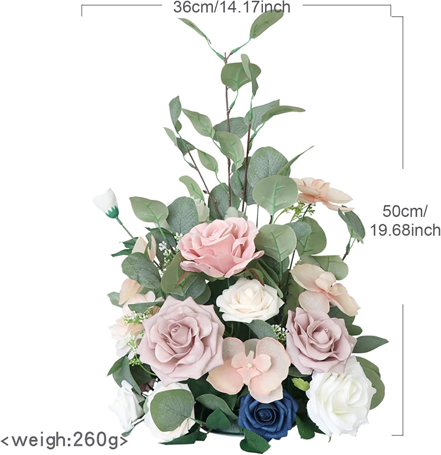 Pink Artificial Flowers for Wedding Aisle Decor