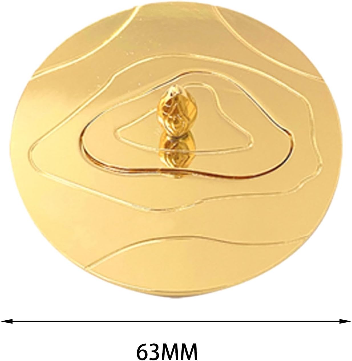 63mm Gold Candle Jar Sleeve with Windproof Lid