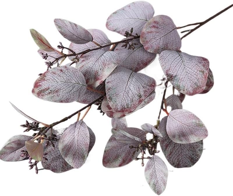Eugene Artificial Flower Simulation Green Plant with Long Branches and Fruits Gray