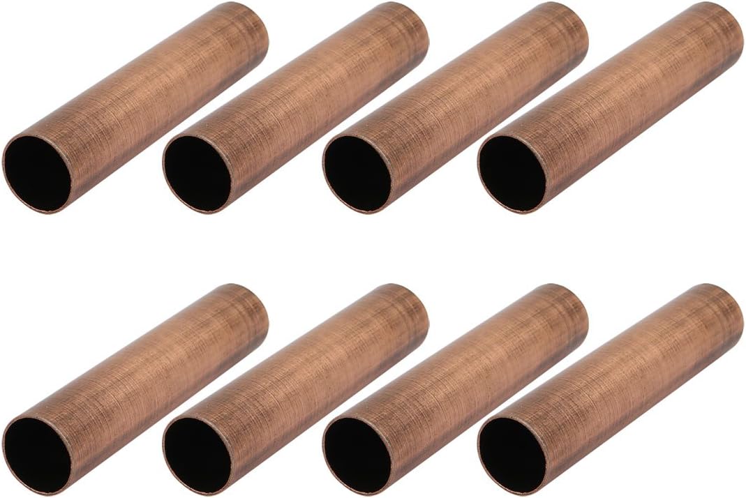 Uxcell 8pcs Copper Candle Light Cover Sleeve
