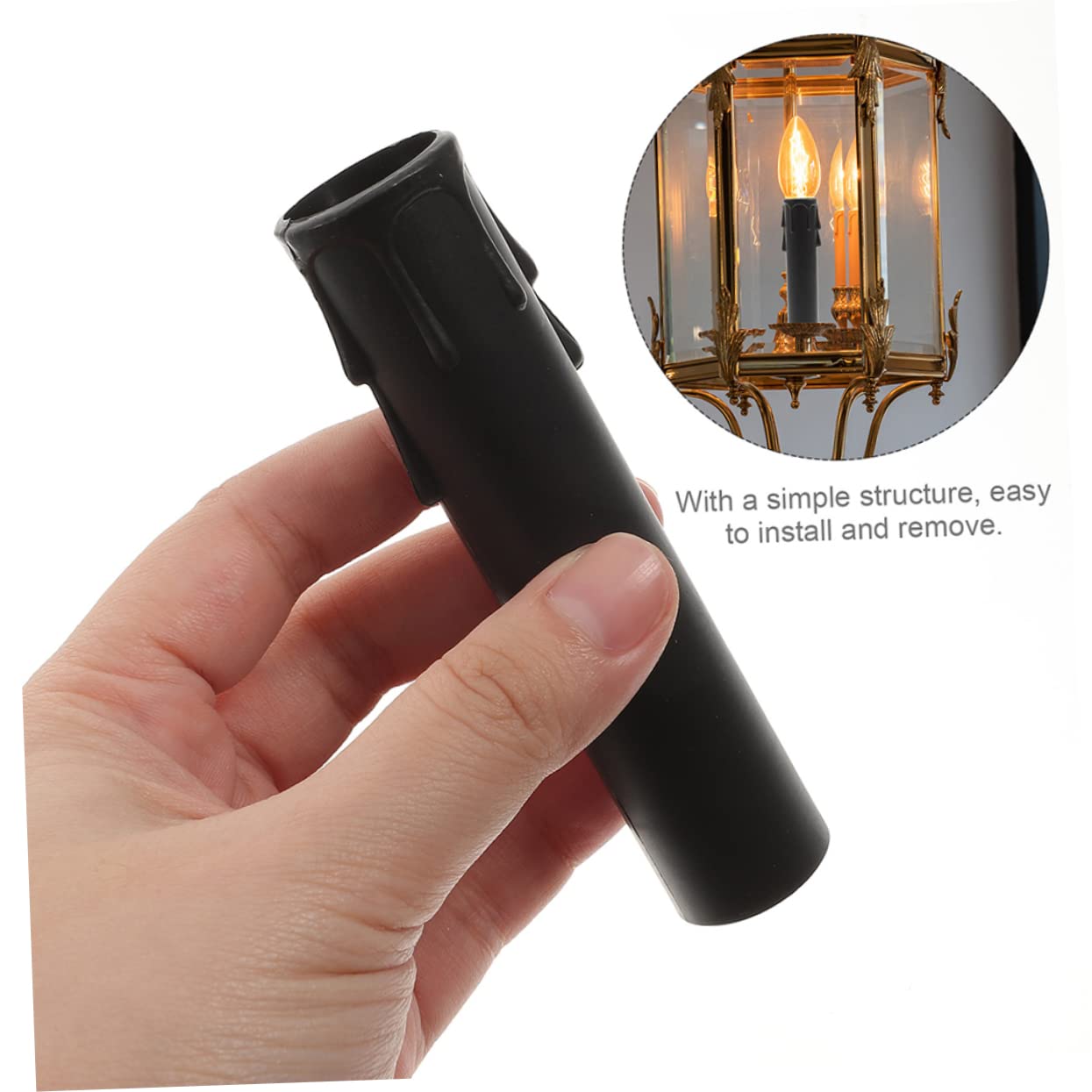 24pcs Tear Drop Candle Covers for Chandelier Sockets