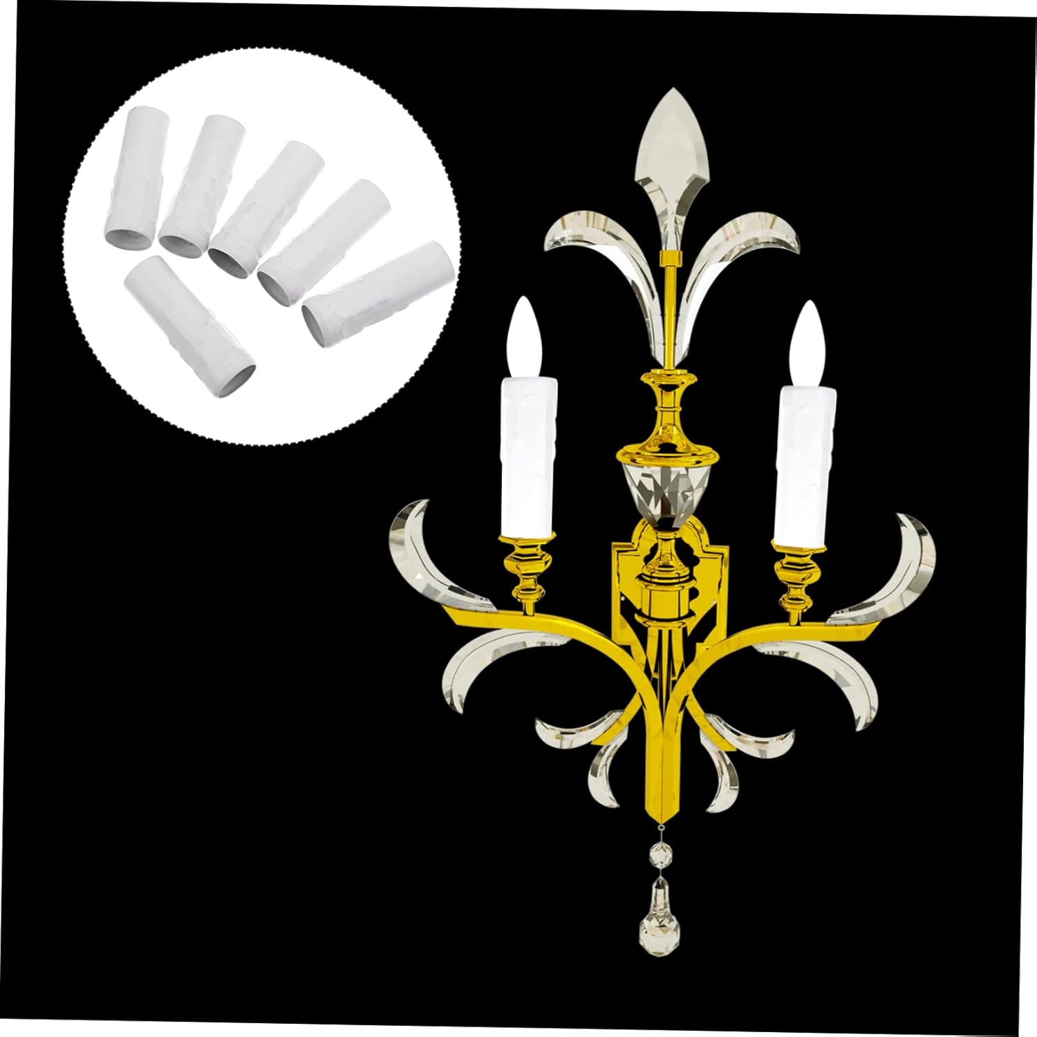 6Pcs Candle Socket Covers for European Chandeliers