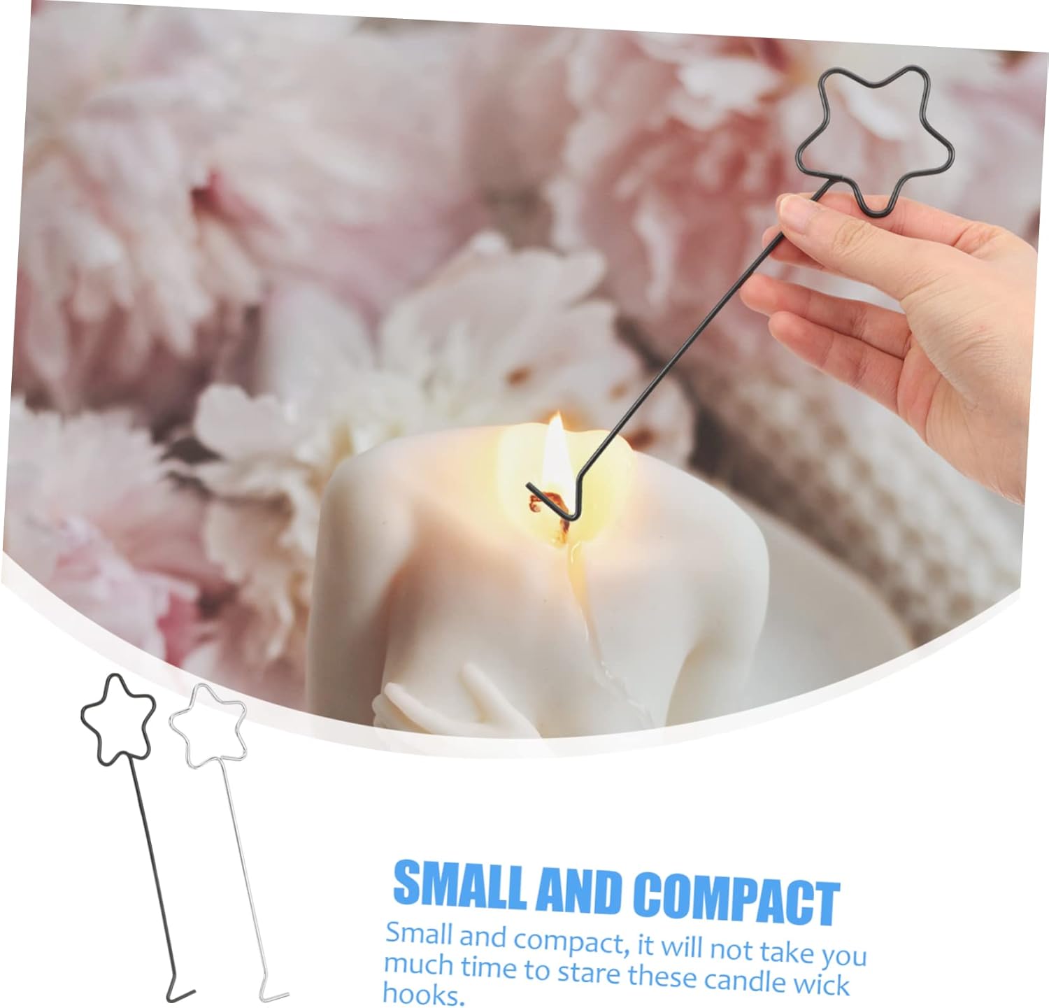 STOBAZA 2pcs Star Design Candle Wick Dippers