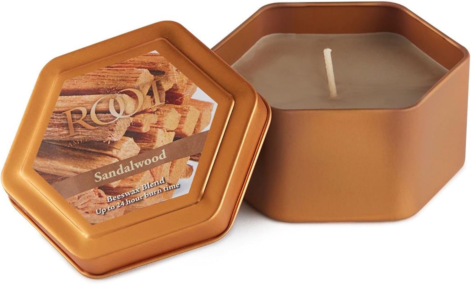 Root Candles Scented Candles in Travel Tin 4-Ounce Sandalwood