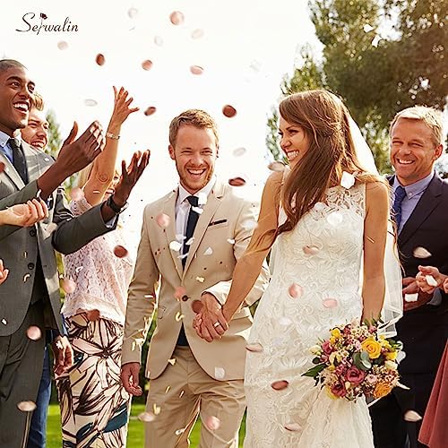 Serwalin 300Pcs Silk Rose Petals for Weddings and Decor