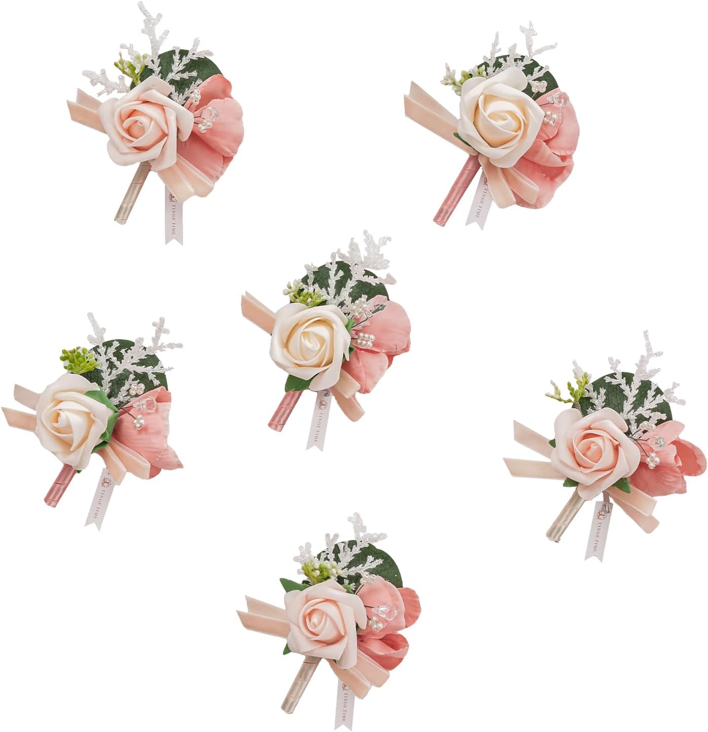 TINGE TIME Sakura Pink Boutonniere Set