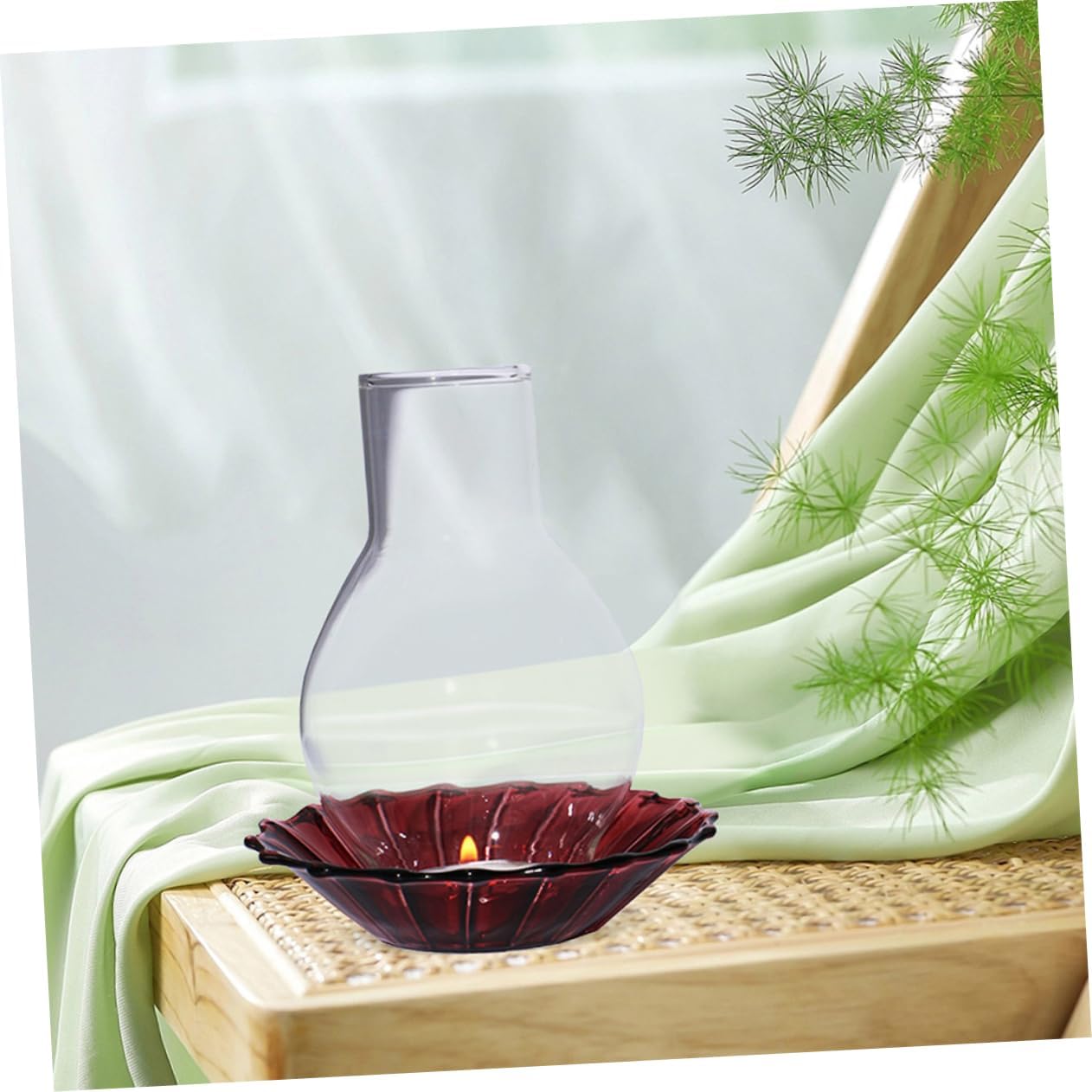 2pcs Clear Glass Candle Shade for Pillar Candles