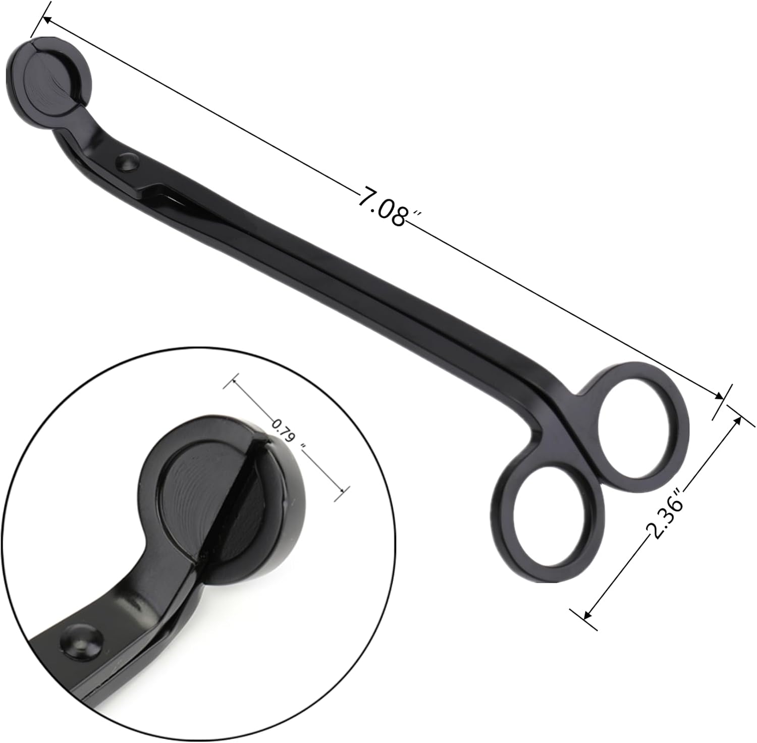 4 Pack Matte Black Candle Wick Trimmer Set