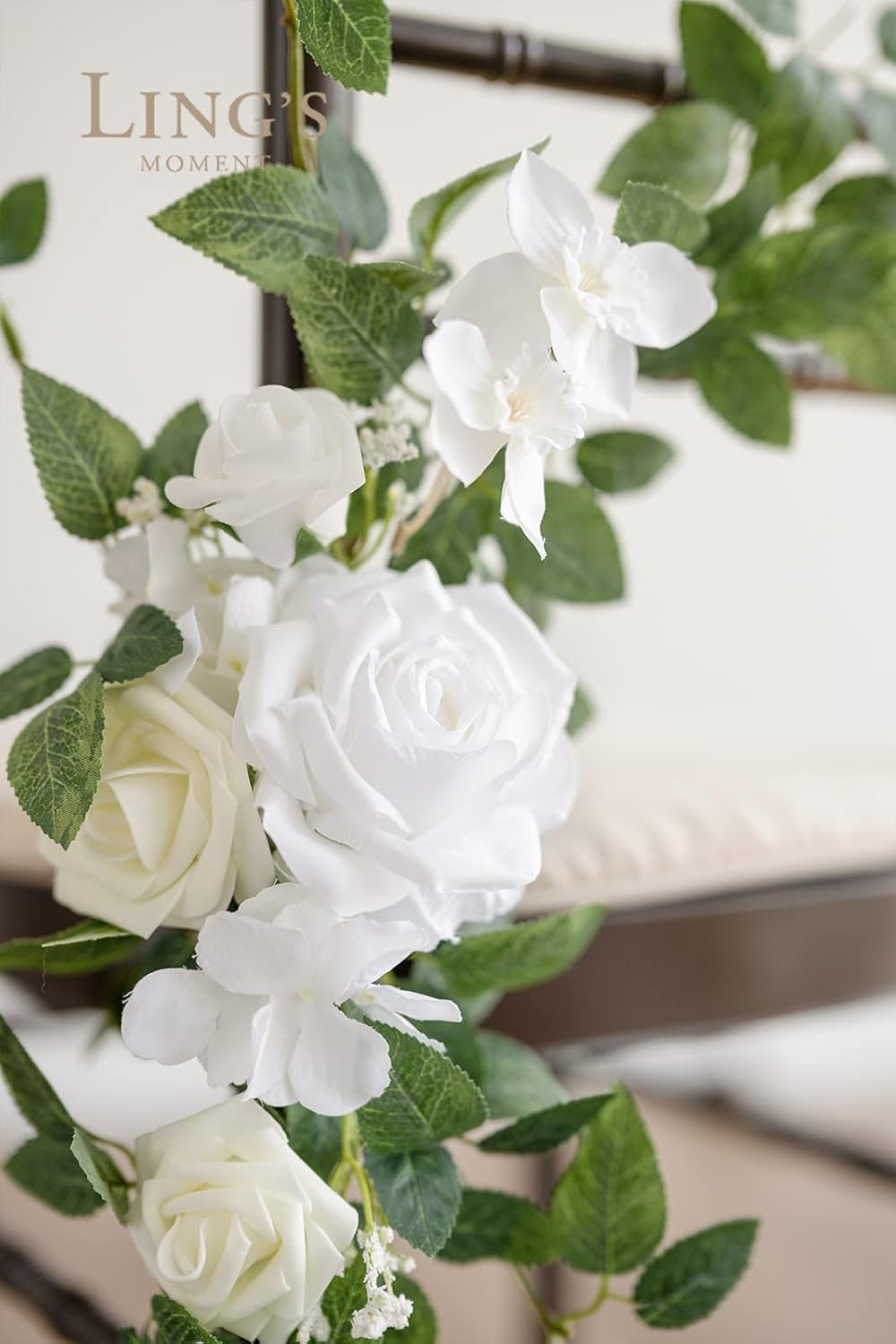 Lings Moment 8 Wedding Chair Flower Decorations