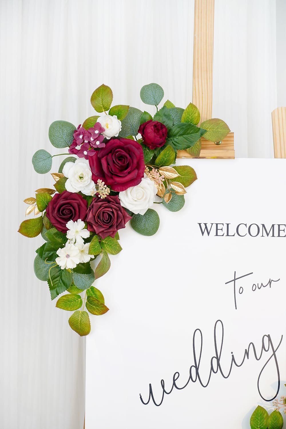 WEIERYUE Pack of 2 Artificial Flowers Decorations