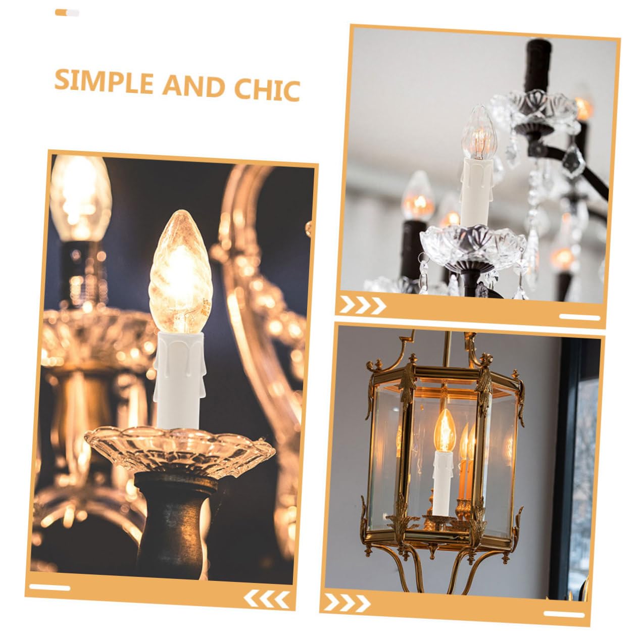 15pcs Elegant White Candle Sleeves for Chandeliers and Tall Candle Holders