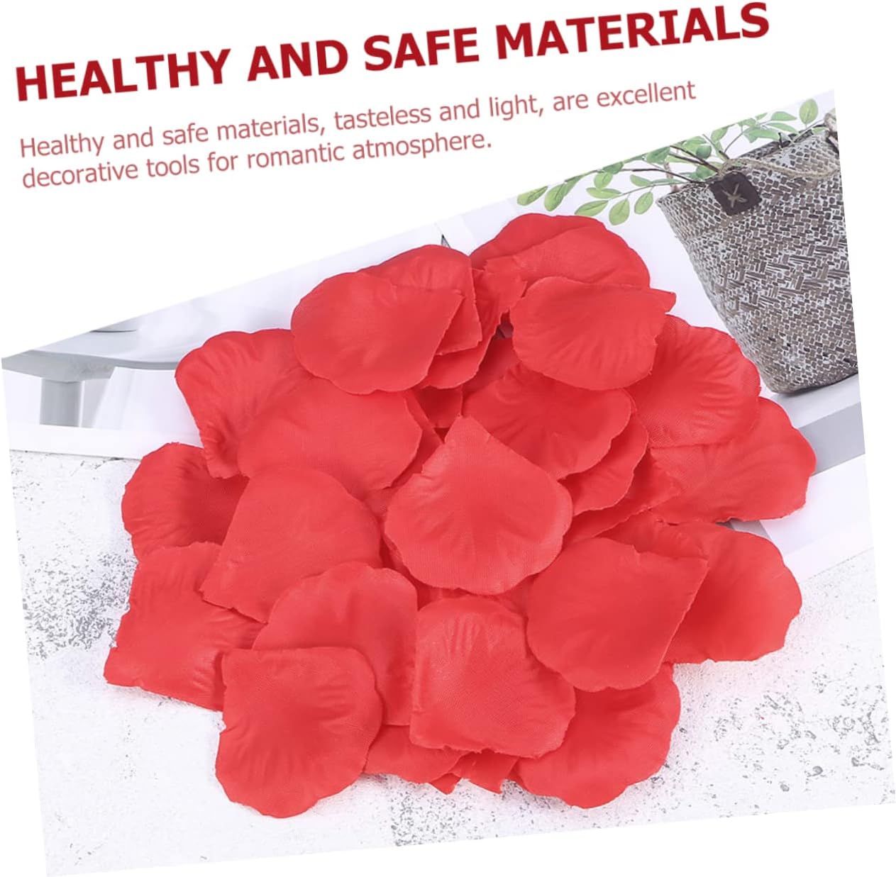 PRETYZOOM 6000pcs Silk Rose Petals for Wedding and Special Events