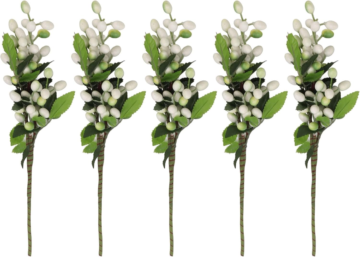 FRELEAN Artificial Fruit Decorations 5PCS White