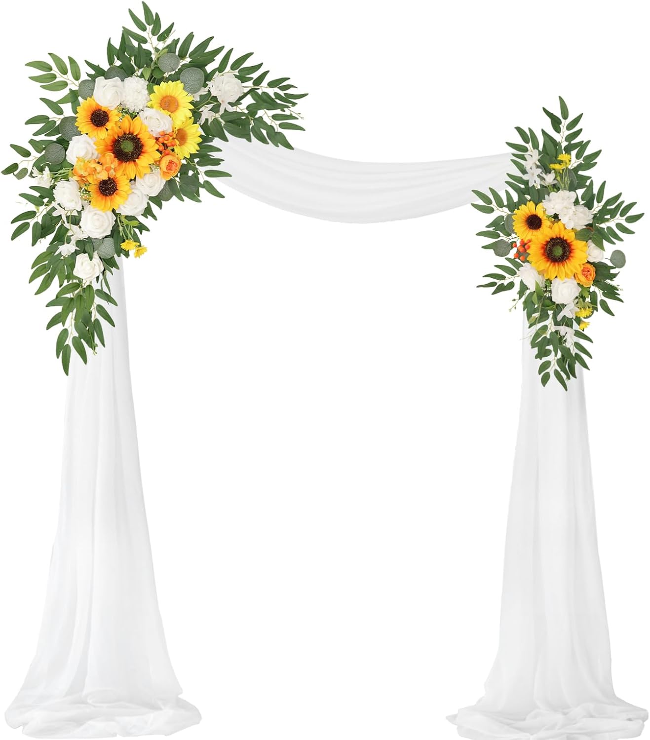WEIERYUE Artificial Wedding Arch Flowers Kit