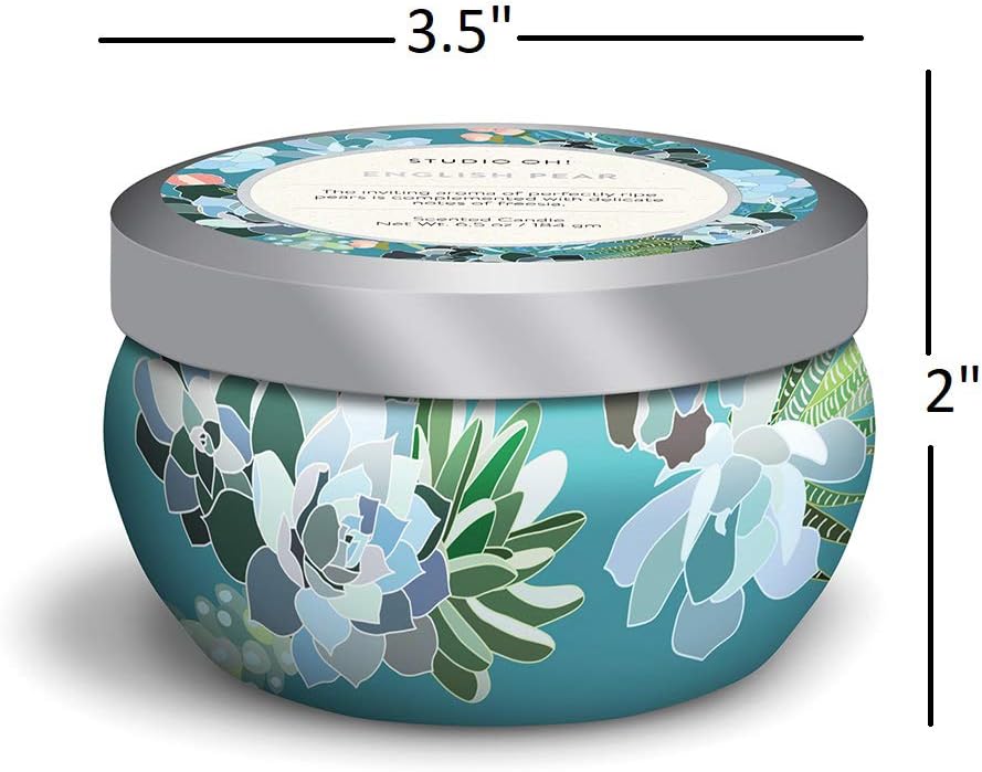 Studio Oh Travel Tin Scented Candle English Pear