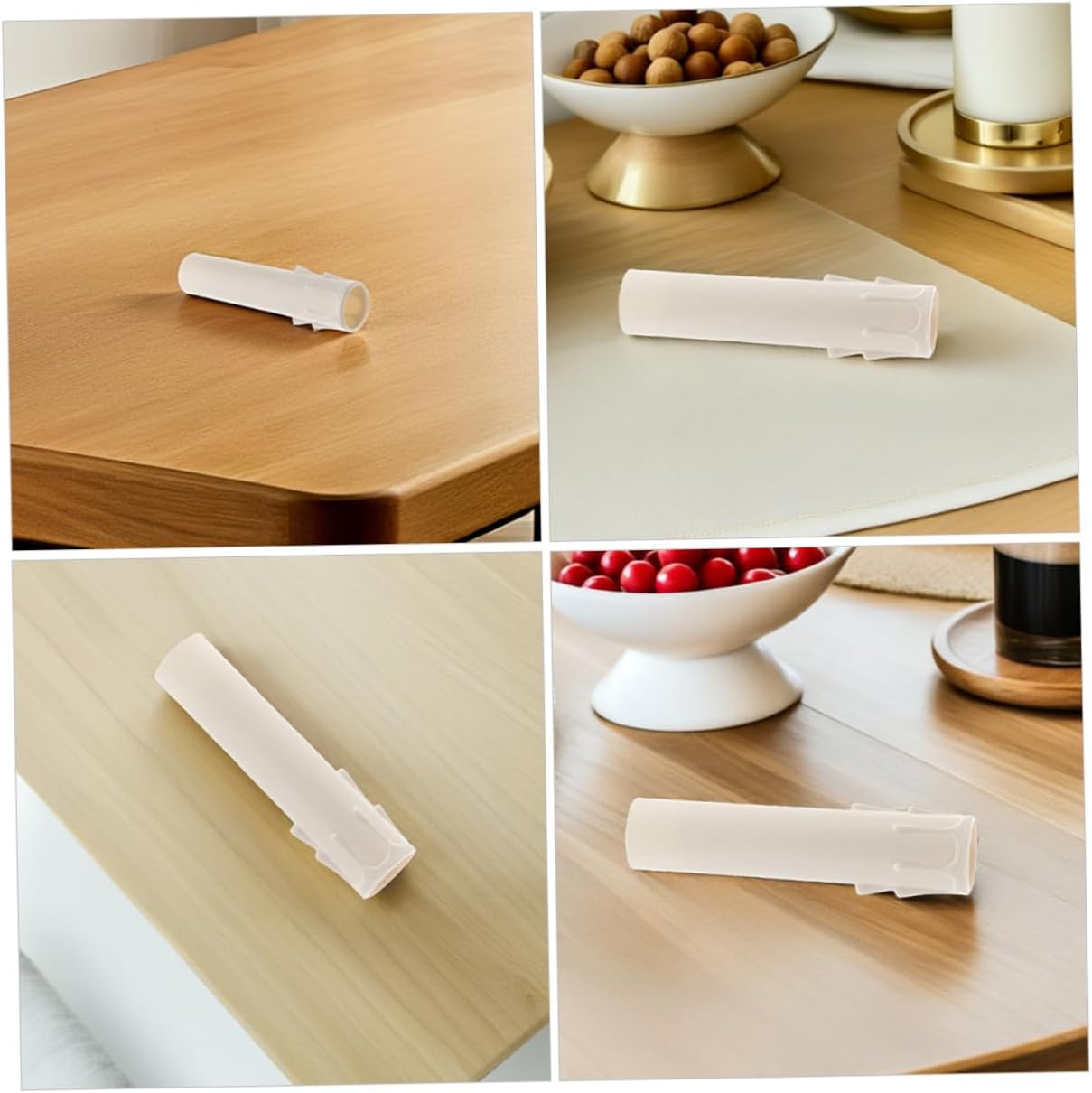 Zerodeko 15 Pcs Plastic Candle Socket Covers Teardrop Design