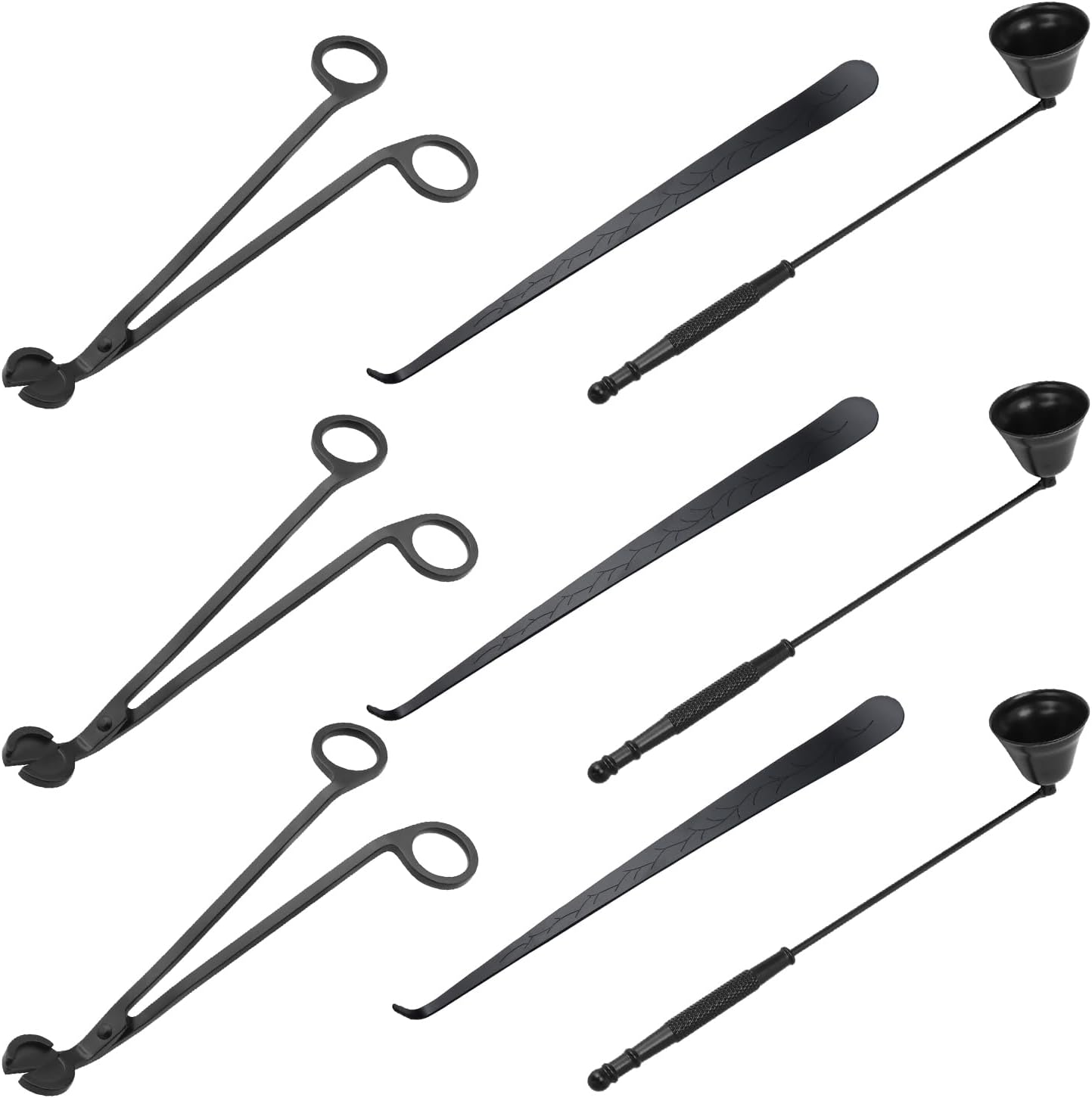 3 in 1 Candle Accessory Set - Black