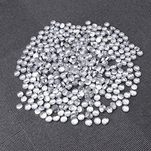 EXCEART 200pcs Aluminum Tea Light Tins for Candle Making and Crafts