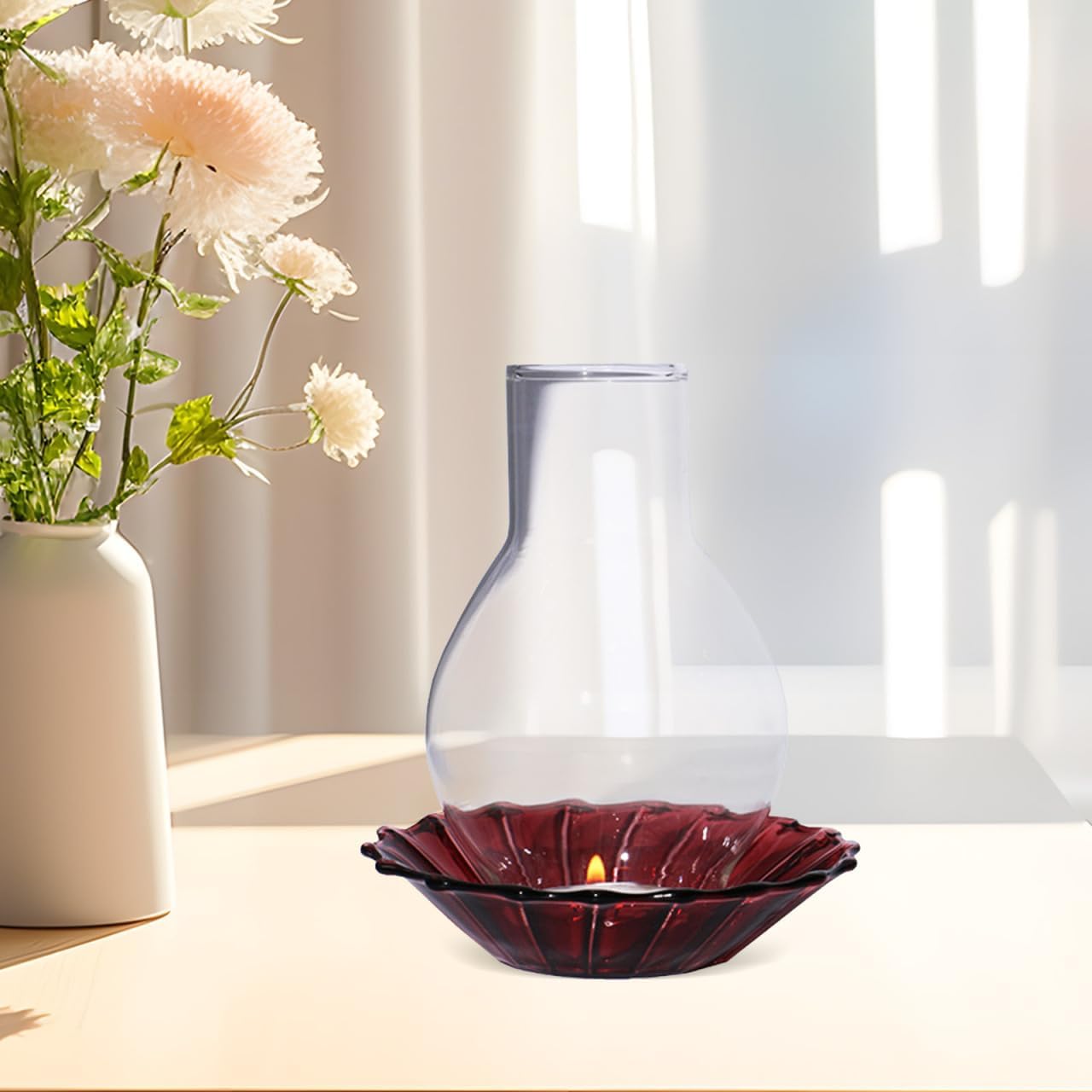 Glass Candle Holder Sleeve for Romantic Atmosphere