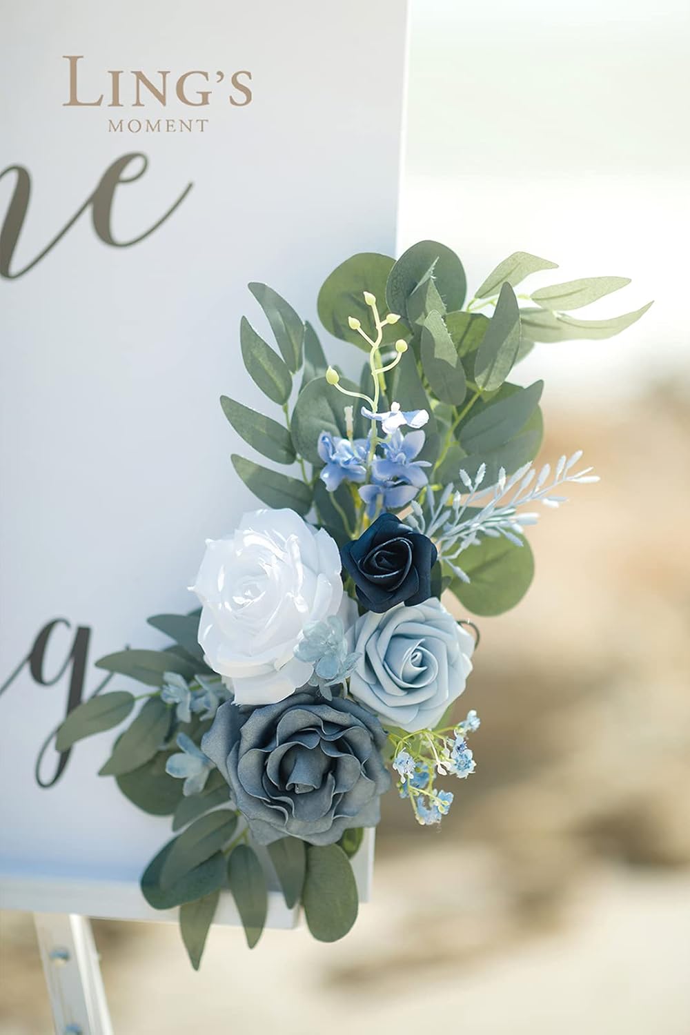 Lings Moment Artificial Welcome Sign Flowers Decoration