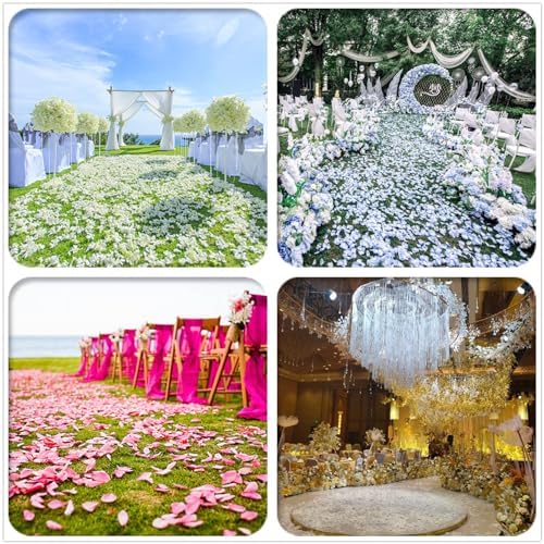 Starmimi Ivory Rose Petals for Romantic Occasions 1000pcs