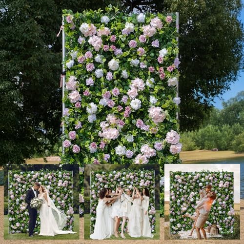 Coco Flowerwall 3D Silk Floral Backdrop Panel Set 2x 2x8ft