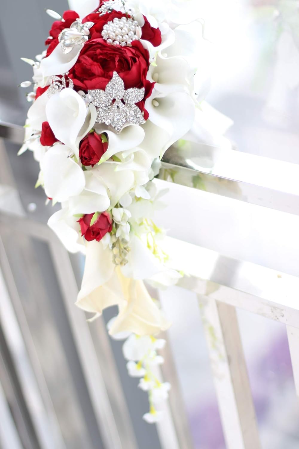 IFFO Bridal Bouquet with Calla Lilies and Roses