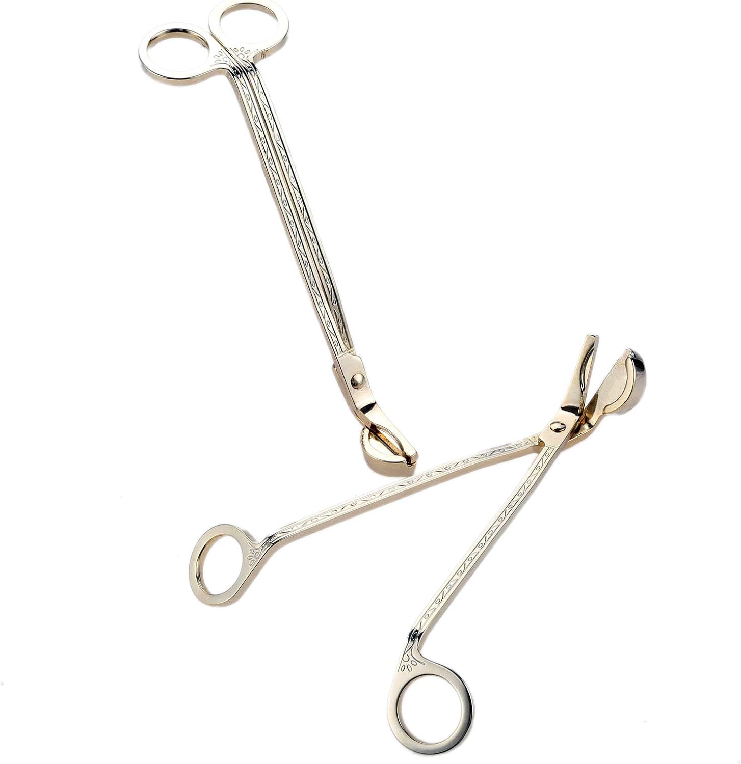 MUXSAM Candle Wick Trimmer Gold Stainless Steel