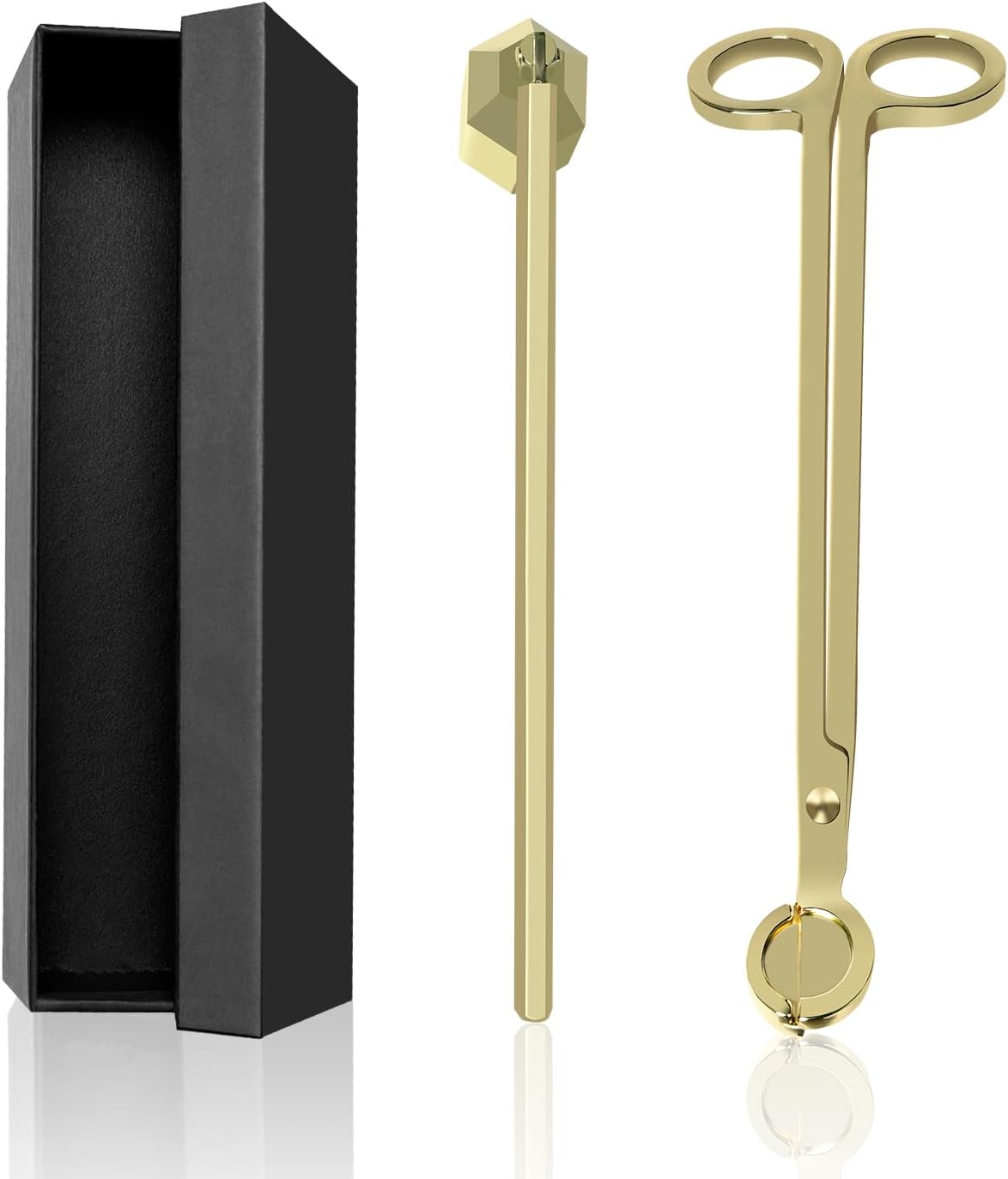 Santiyis Gold Candle Care Kit With Wick Trimmer And Snuffer