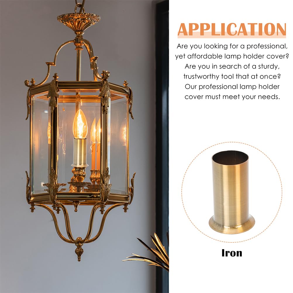 12 Pcs Iron Candle Sleeve Covers for Chandeliers