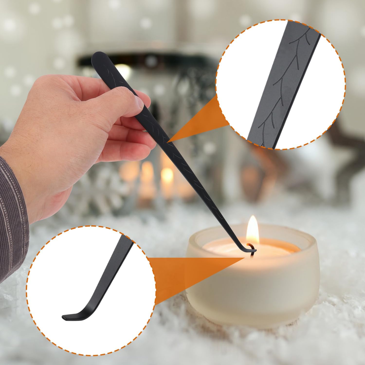 3 in 1 Candle Accessory Set - Black