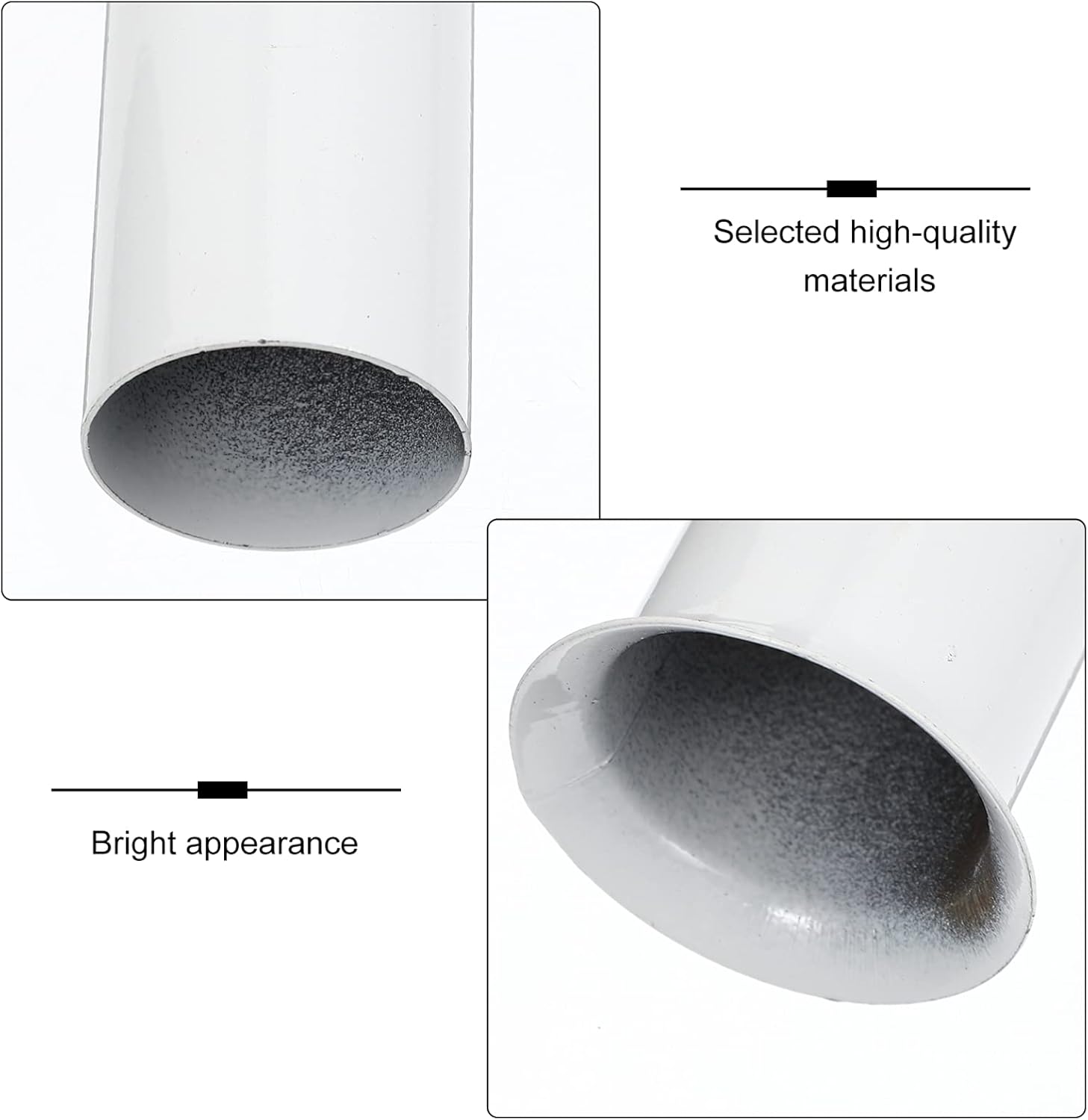 12pcs Metal Candle Sleeves for Chandeliers White