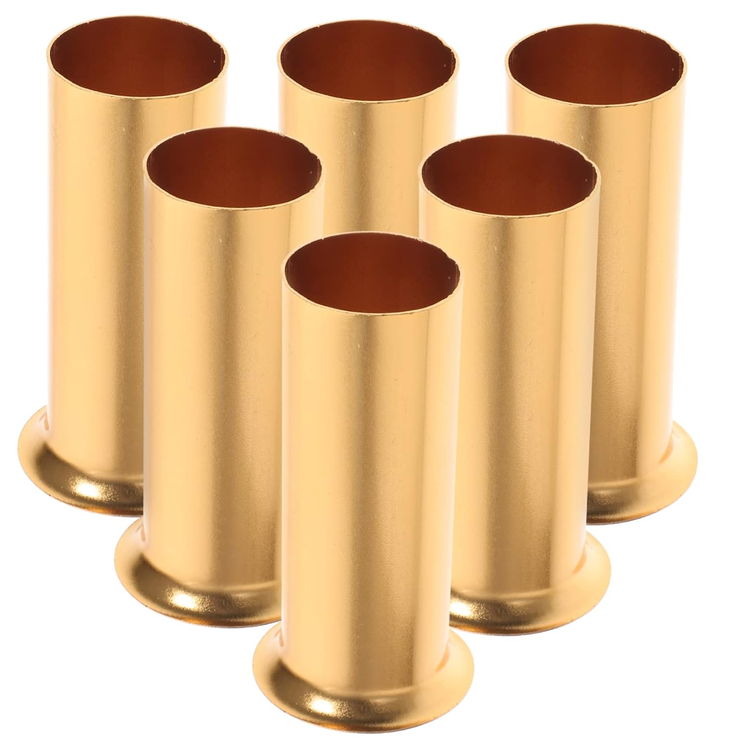 6Pcs Golden Candle Covers for Chandelier Light Fixtures