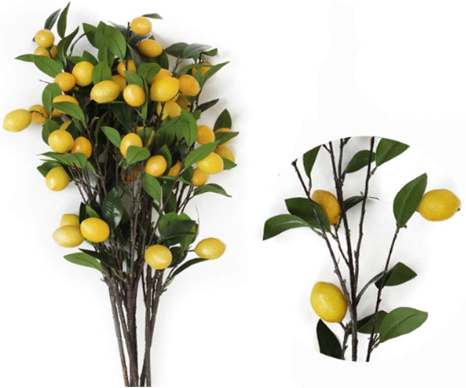 SHQ Artificial Flowers Pomegranate Gray Bunch Decor