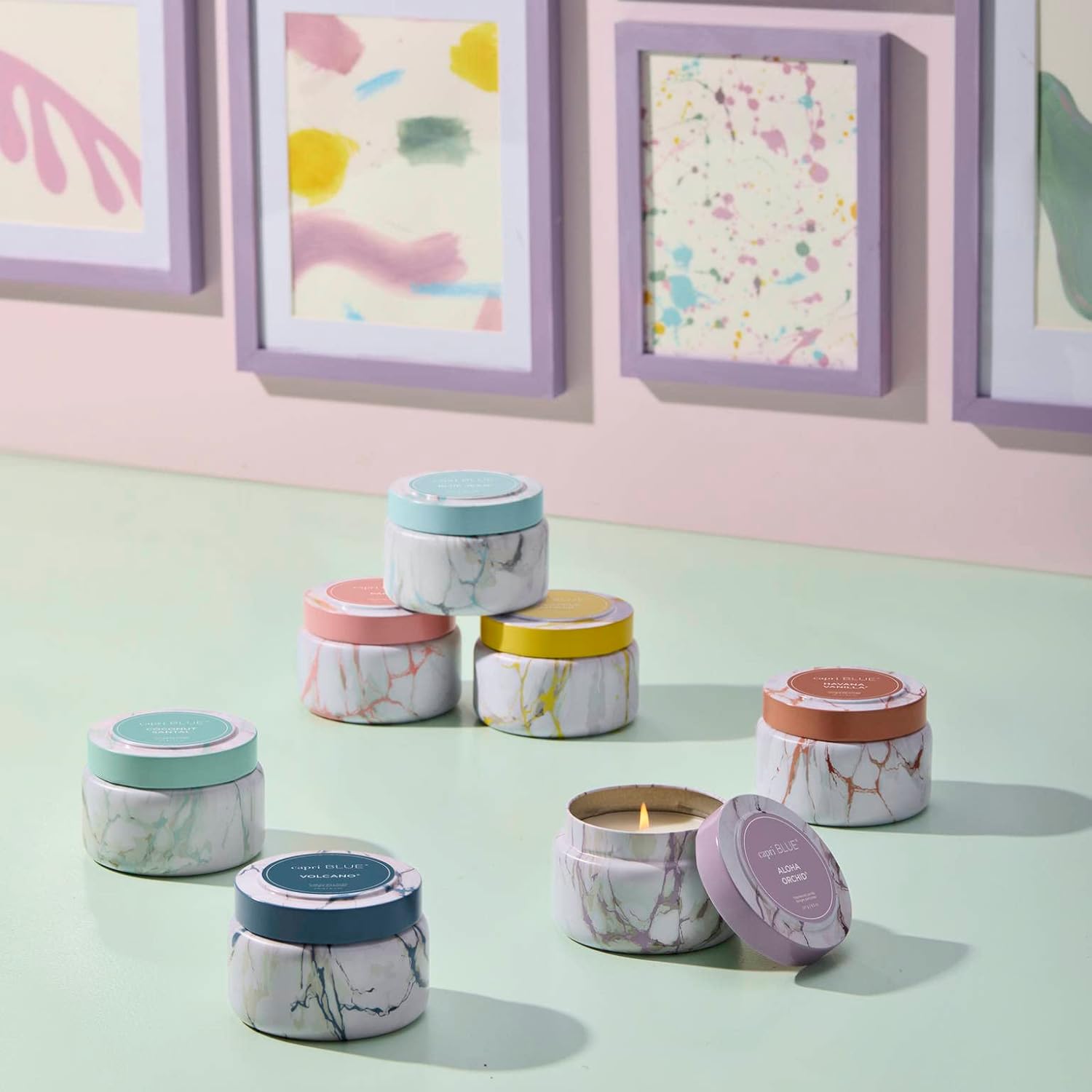 Capri Blue Modern Marble Travel Tin Jar Candle 85 oz