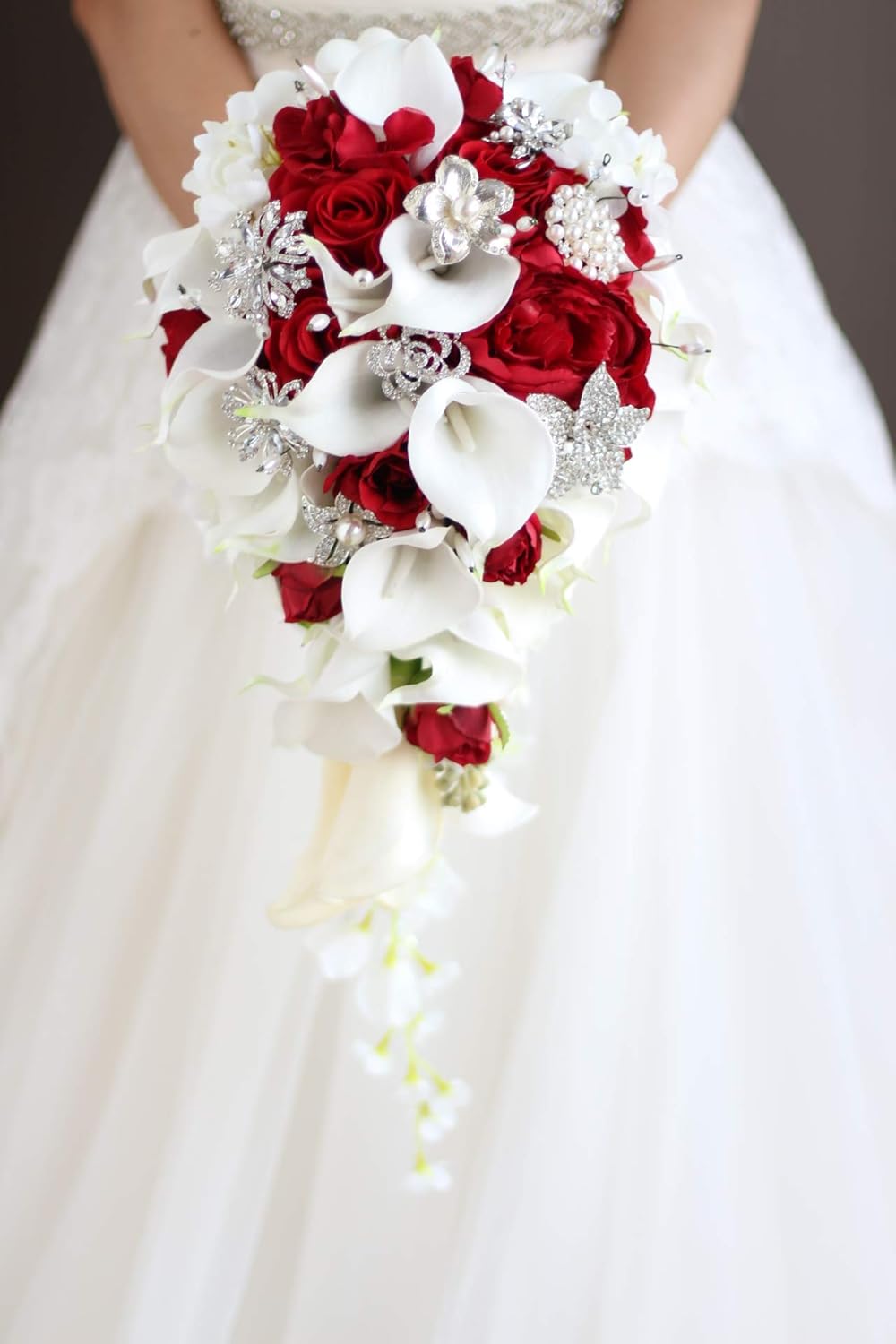 IFFO Bridal Bouquet with Calla Lilies and Roses