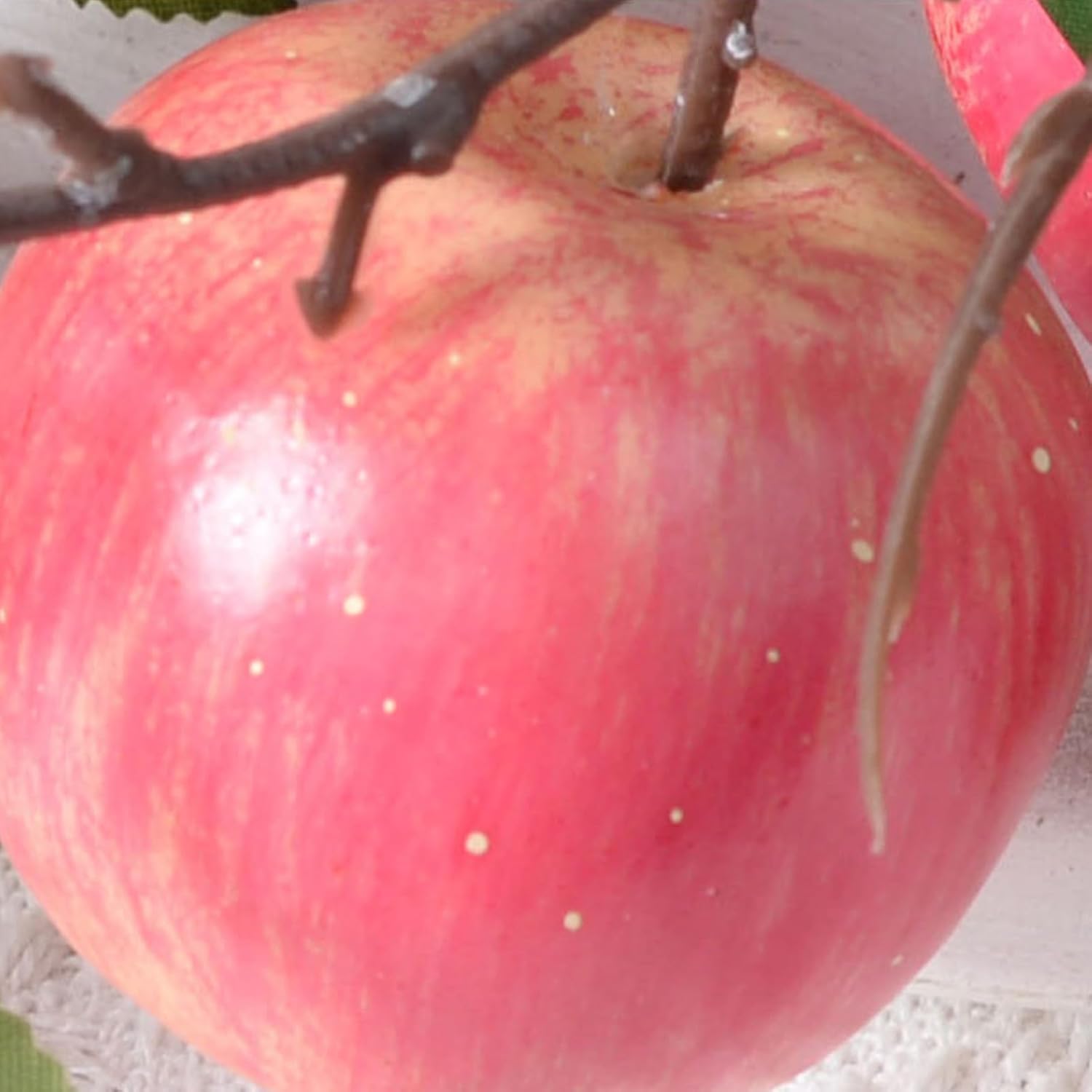 24 Pcs Artificial Apple Branches with Green Leaves and Flowers
