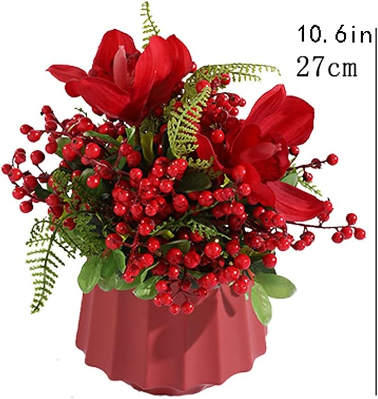 Artificial Flowers with Vase for Home Decoration
