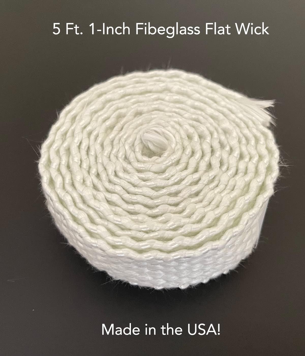 Firefly Fuels Flat Fiberglass Wick 5ft x 1in