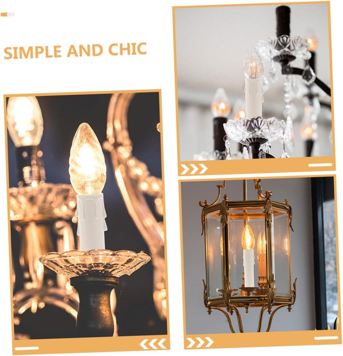 15PCS Drip Plastic Candle Sleeves for Chandeliers and Candelabra Bases