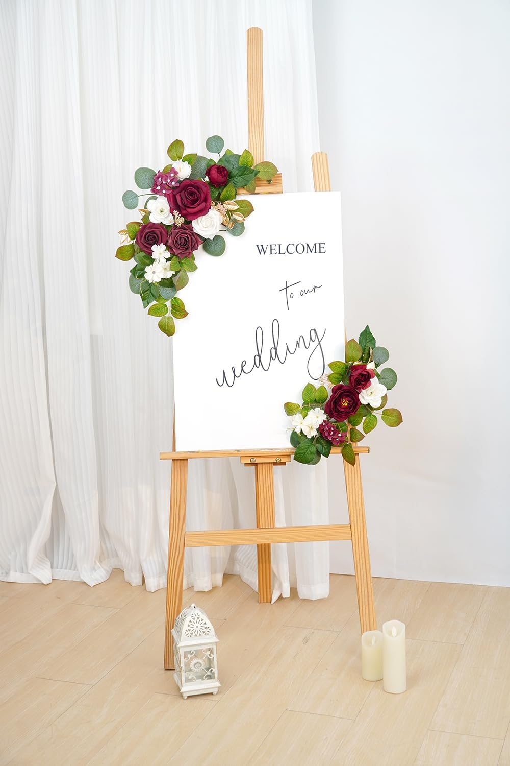 WEIERYUE Pack of 2 Artificial Flowers Decorations