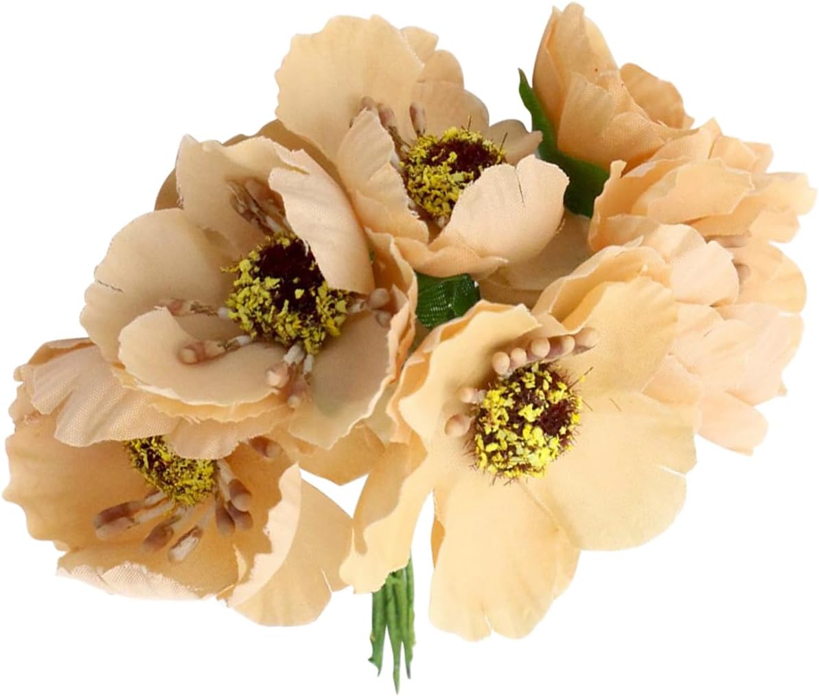 QueenBox 6pcs Artificial Gold Holly Berries DIY Craft Decor