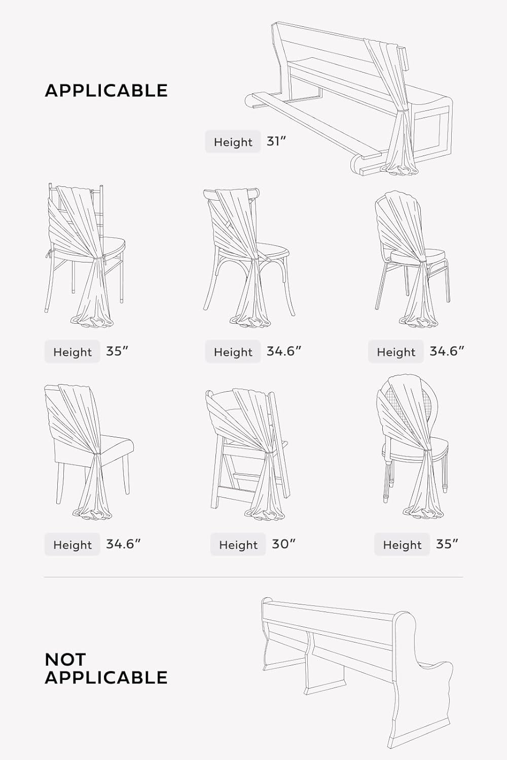 Lings Moment 8 Wedding Chair Flower Decorations