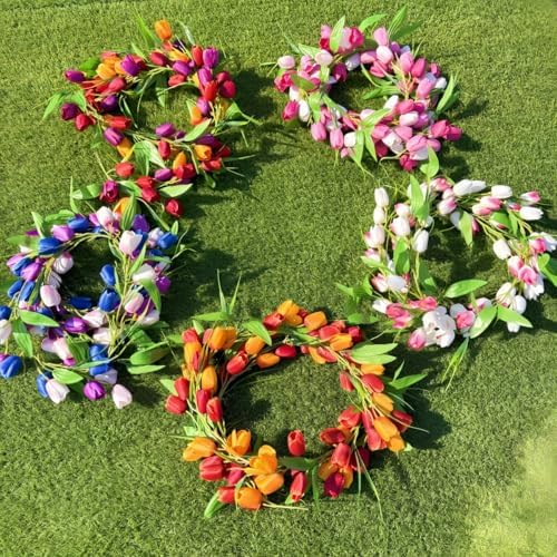 Artificial Tulip Garland 6ft Decor for Wedding and Home