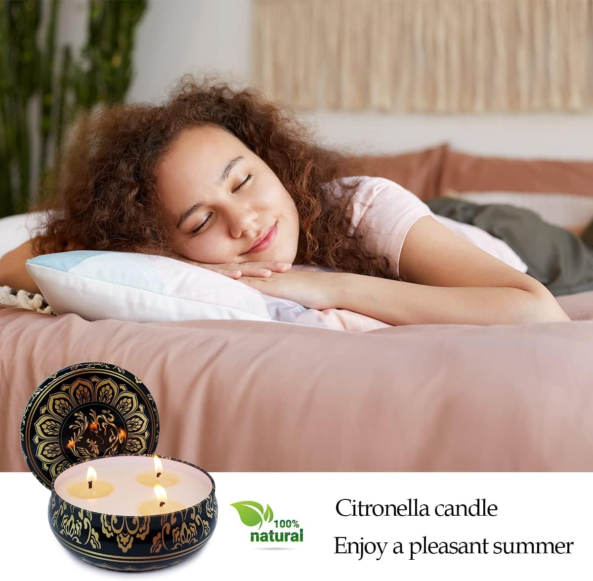 Niky 3-Pack Citronella Candles for Outdoor Indoor Use