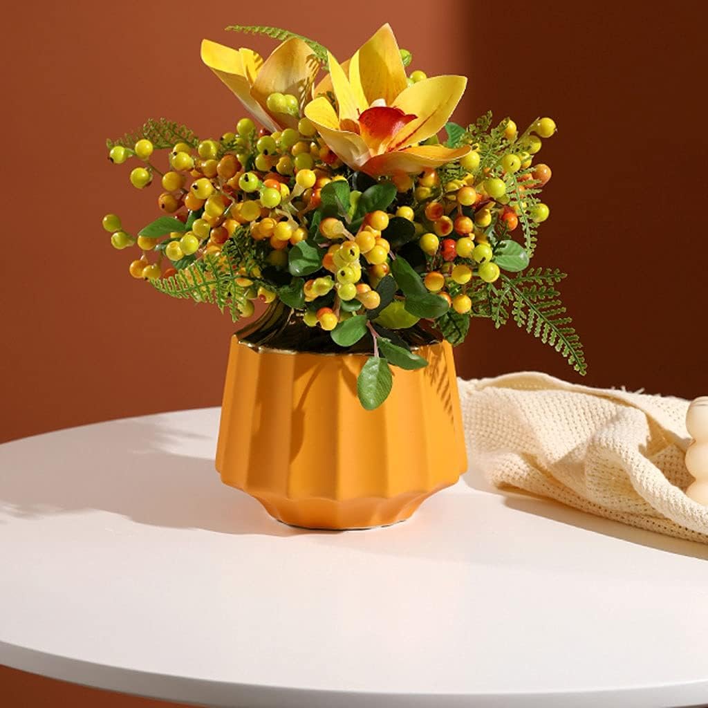 Artificial Flowers with Vase for Home Decoration