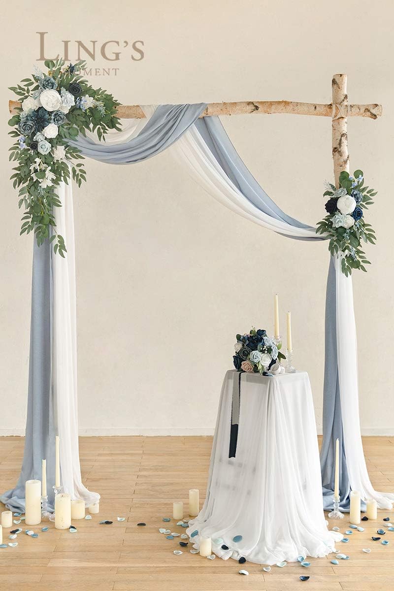 Lings Moment Artificial Wedding Arch Flowers Kit