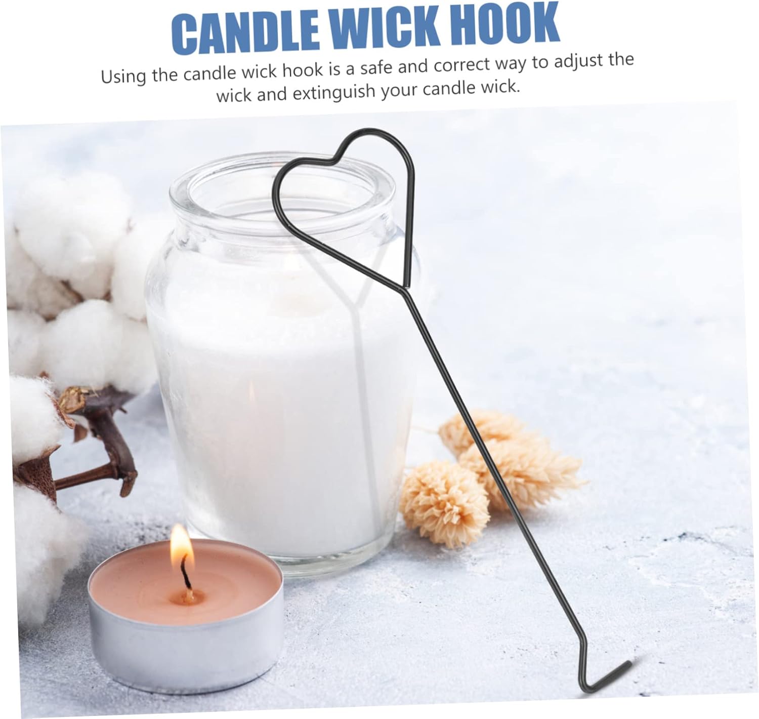 4pcs Iron Wick Trimmer Hooks Candle Accessories