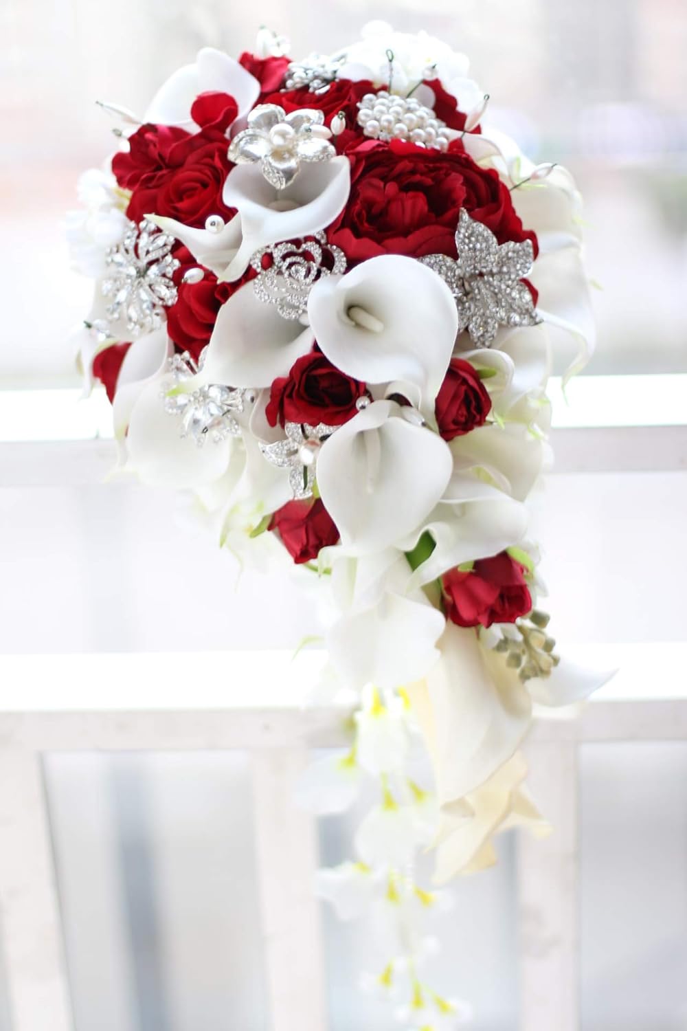 IFFO Bridal Bouquet with Calla Lilies and Roses