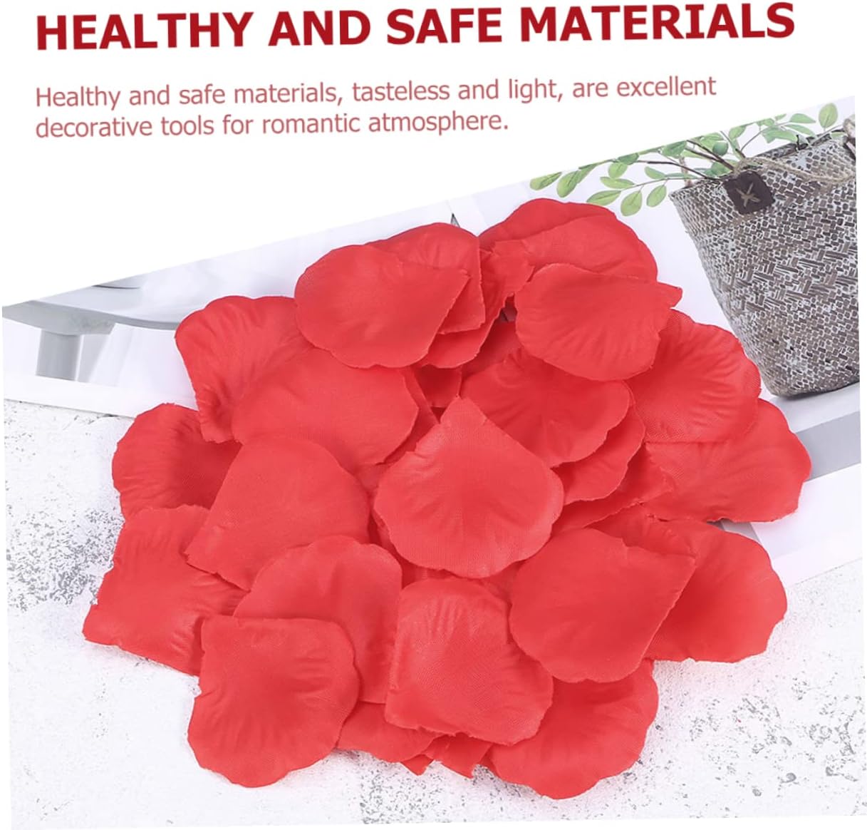 Silk Artificial Rose Petals 2000pcs for Wedding Decorations